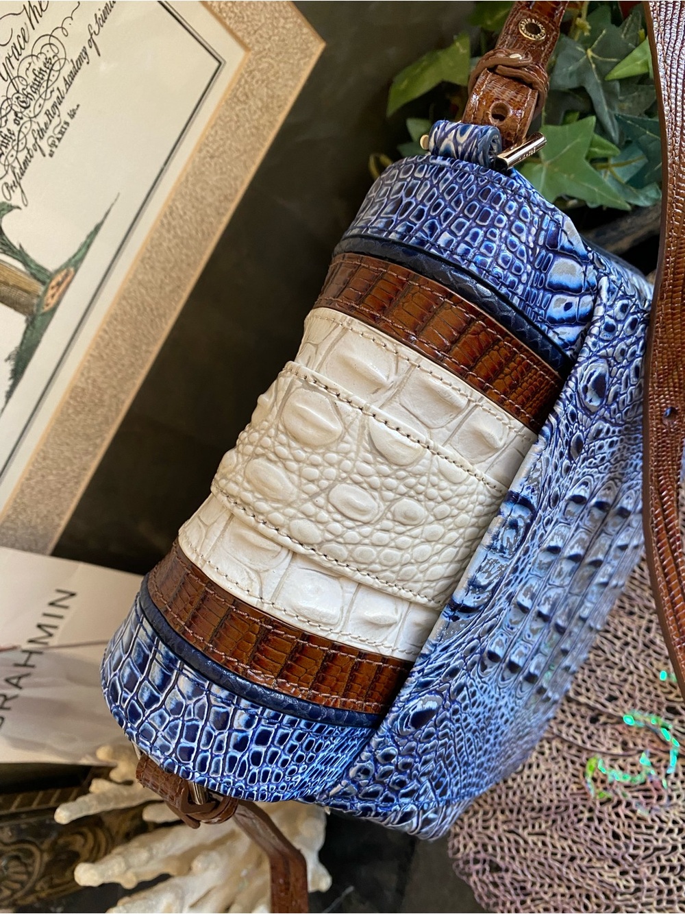 ๐๐Coastal Blue Odysea BRAHMIN MARGO Crossbody - Picture 5 of 16